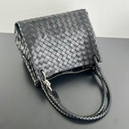 Bottega Veneta Intrecciato Suede Shoulder Bag