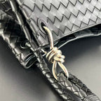 Bottega Veneta Intrecciato Suede Shoulder Bag
