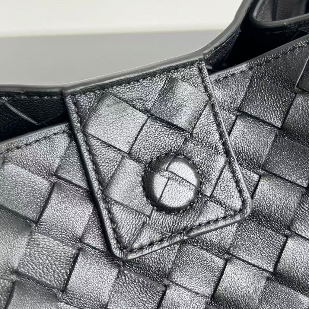 Bottega Veneta Intrecciato Suede Shoulder Bag