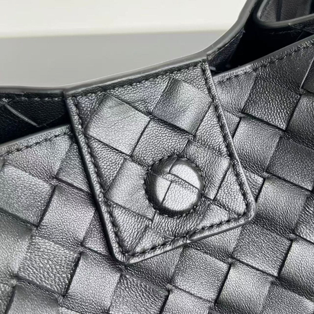 Bottega Veneta Intrecciato Suede Shoulder Bag