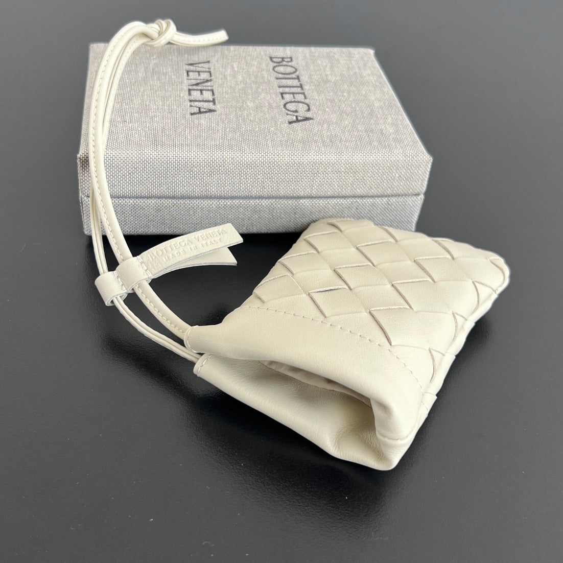 Bottega Veneta Woven Card Holder Charm