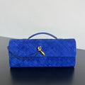 Bottega Veneta Suede Intrecciato Long Clutch