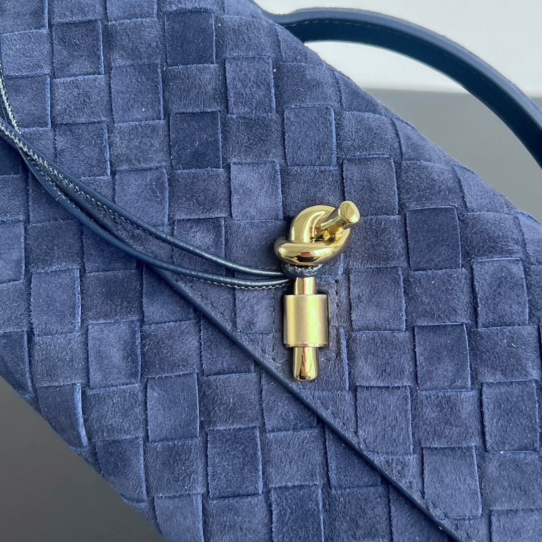 Bottega Veneta Suede Intrecciato Long Clutch