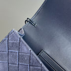 Bottega Veneta Suede Intrecciato Long Clutch