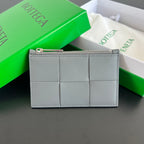Bottega Veneta Large Woven Zip Card Holder