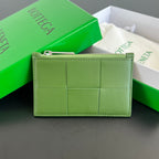 Bottega Veneta Large Woven Zip Card Holder