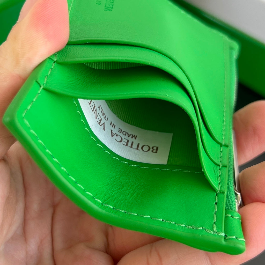 Bottega Veneta Large Woven Zip Card Holder