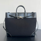Bottega Veneta Andiamo Canvas-Leather Bag