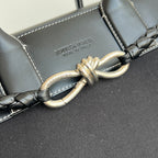 Bottega Veneta Andiamo Canvas-Leather Bag
