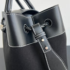 Bottega Veneta Andiamo Canvas-Leather Bag