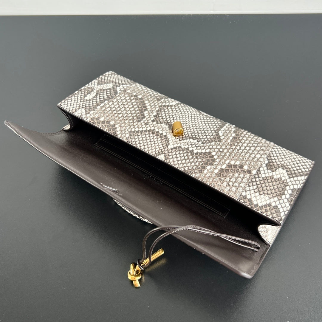Bottega Veneta Snakeskin Clutch