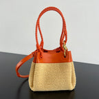 Bottega Veneta Raffia Parachute Bag