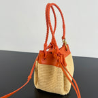 Bottega Veneta Raffia Parachute Bag