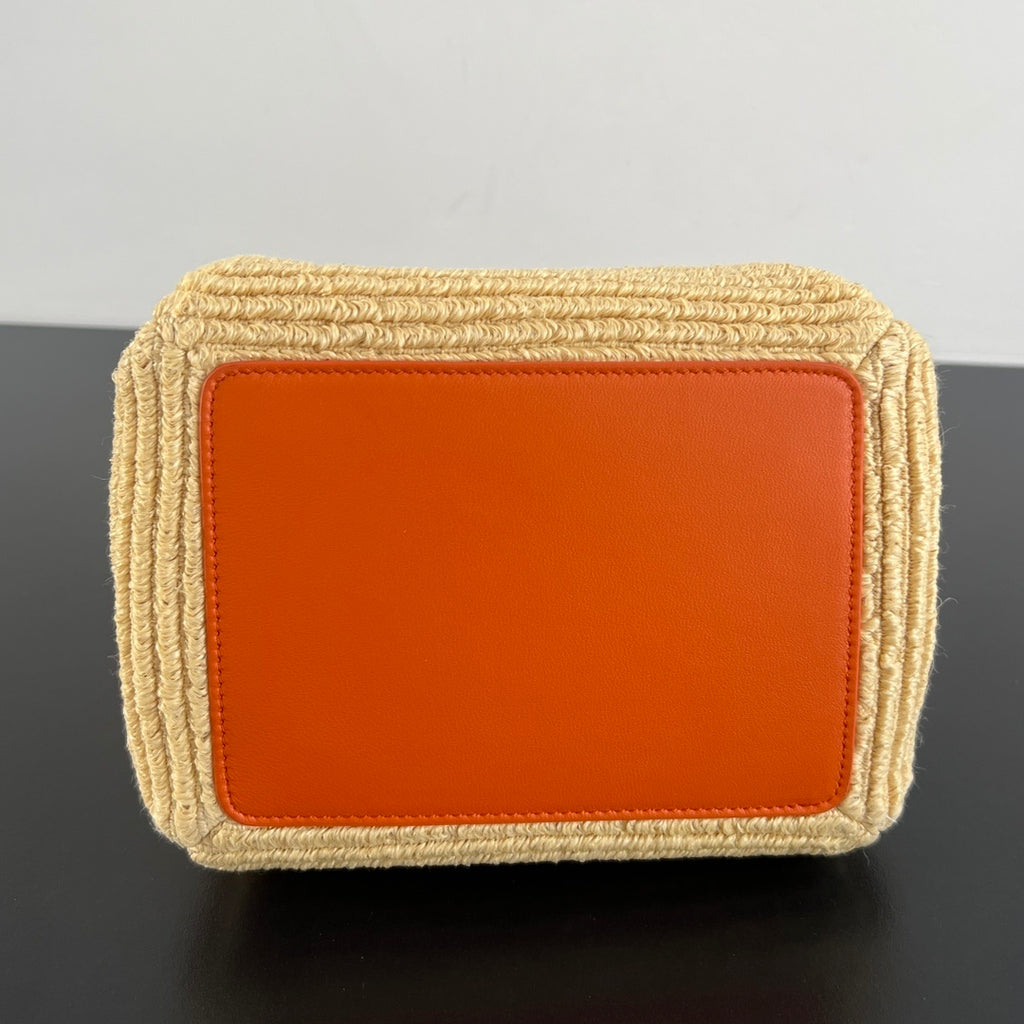 Bottega Veneta Raffia Parachute Bag