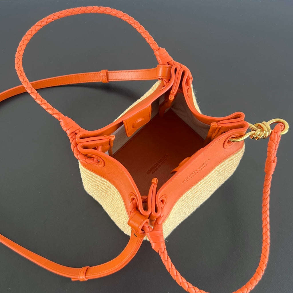Bottega Veneta Raffia Parachute Bag