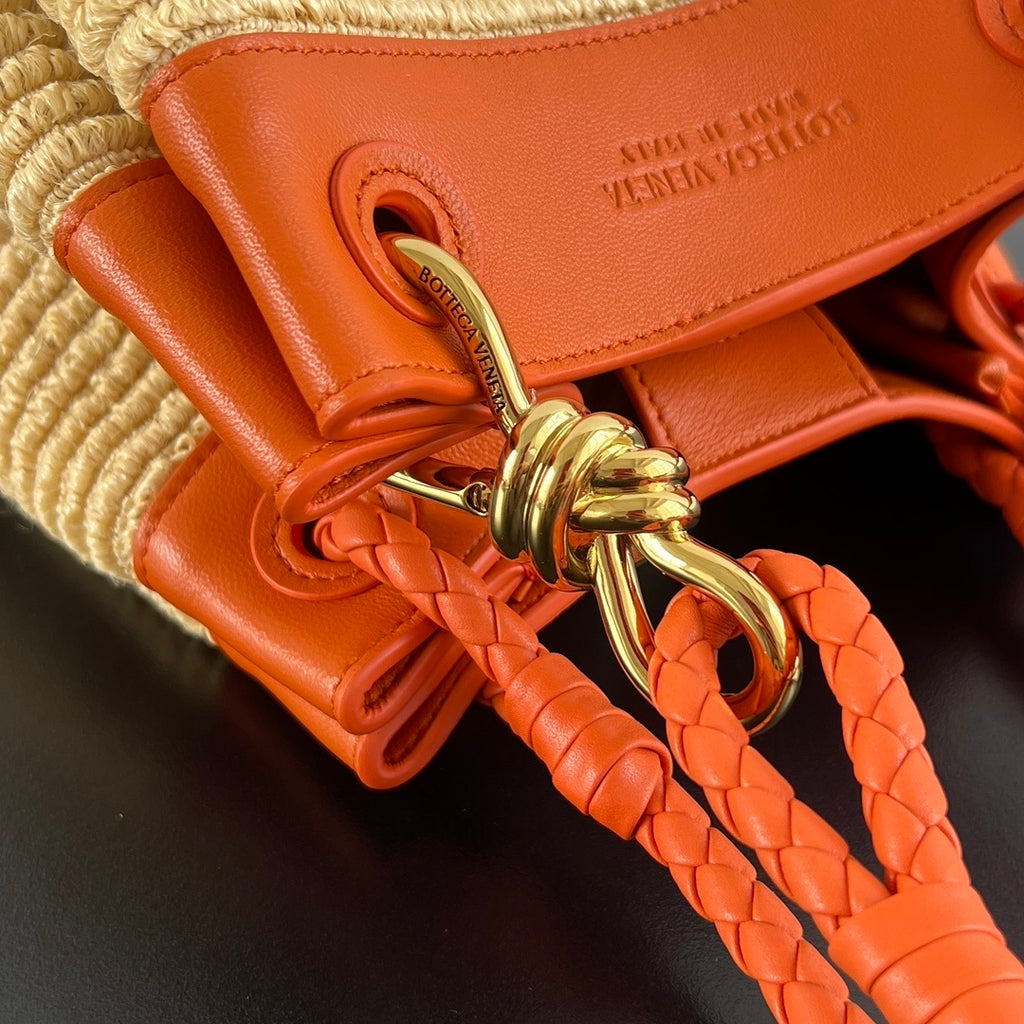 Bottega Veneta Raffia Parachute Bag