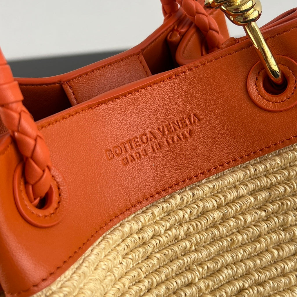 Bottega Veneta Raffia Parachute Bag