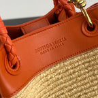 Bottega Veneta Raffia Parachute Bag