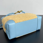 Bottega Veneta Andiamo Nylon Raffia Bag