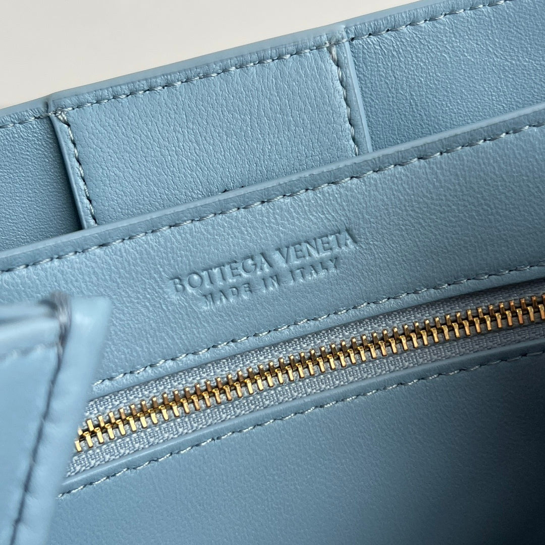 Bottega Veneta Andiamo Nylon Raffia Bag