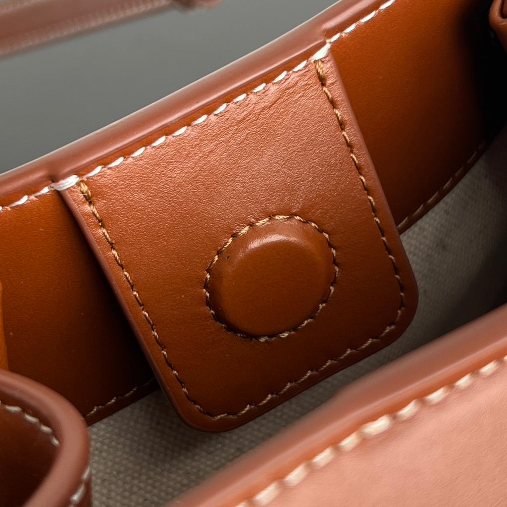 Bottega Veneta Parachute Canvas–Leather Bag