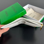 Bottega Veneta Woven Zip Bifold Wallet