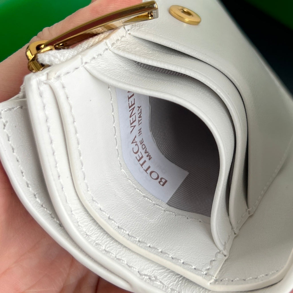 Bottega Veneta Woven Zip Bifold Wallet