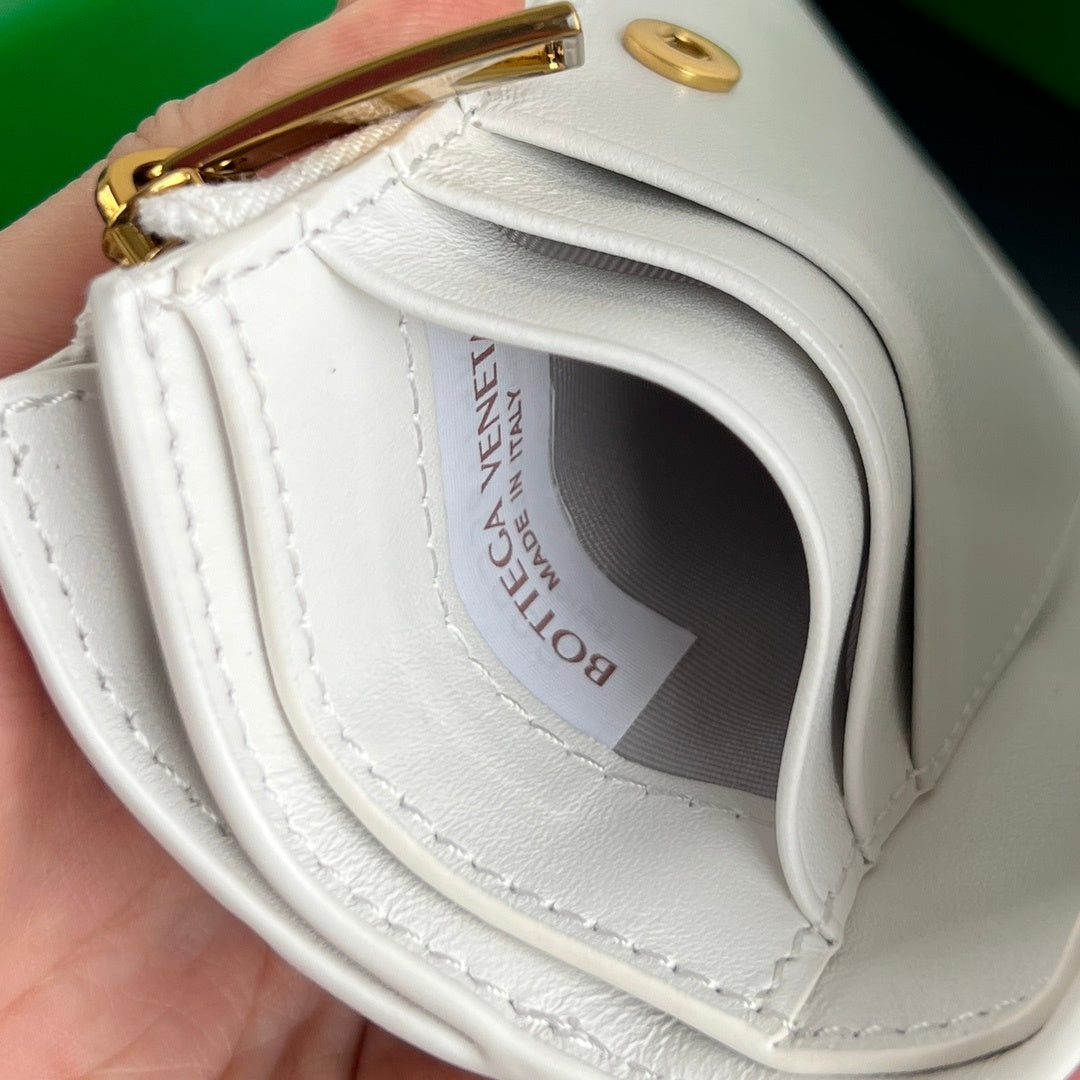 Bottega Veneta Woven Zip Bifold Wallet