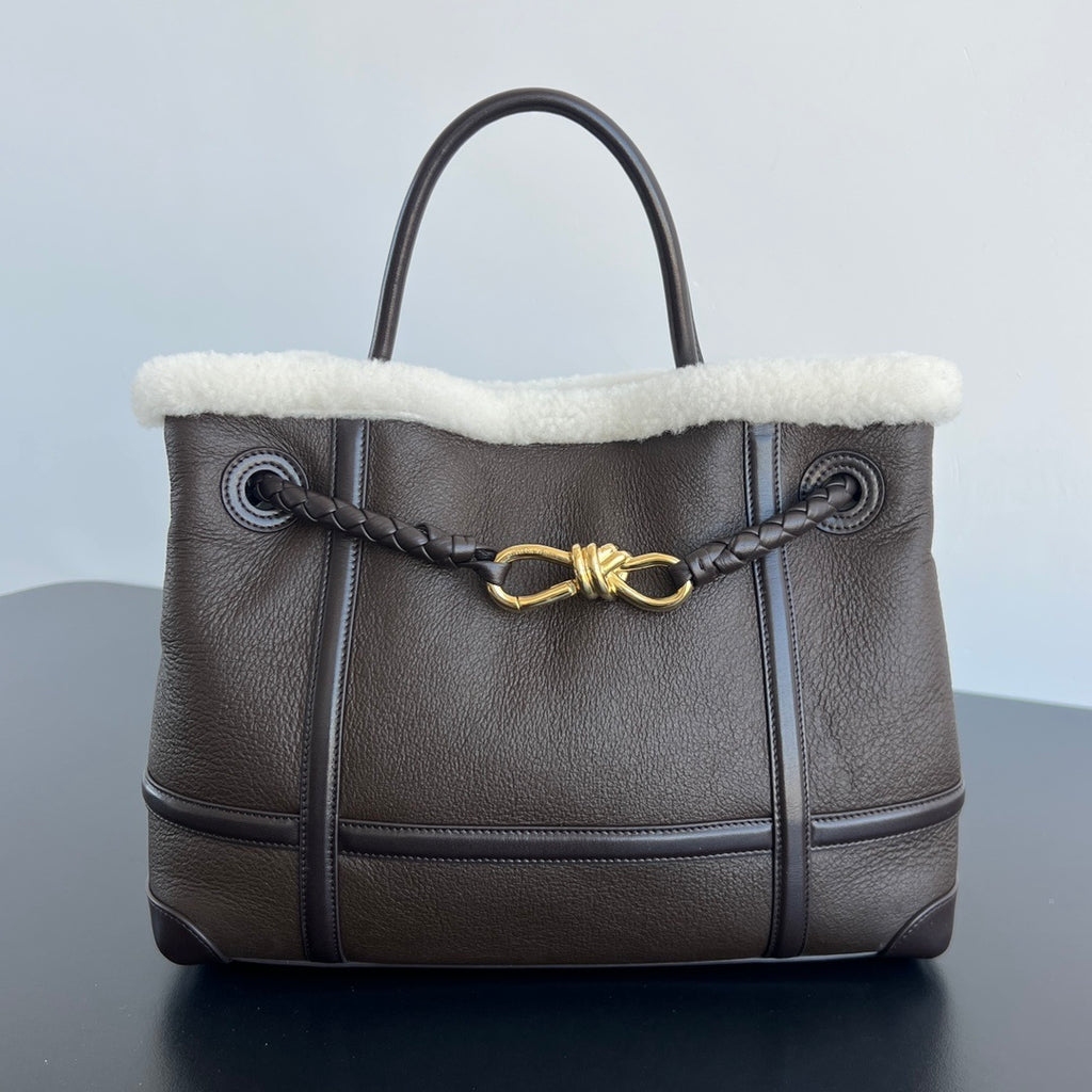 Bottega Veneta Andiamo Shearling Bag