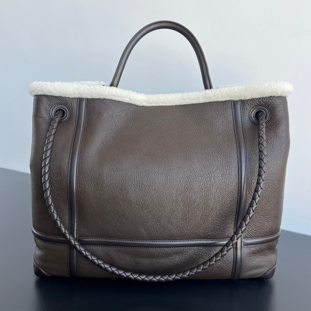 Bottega Veneta Andiamo Shearling Bag