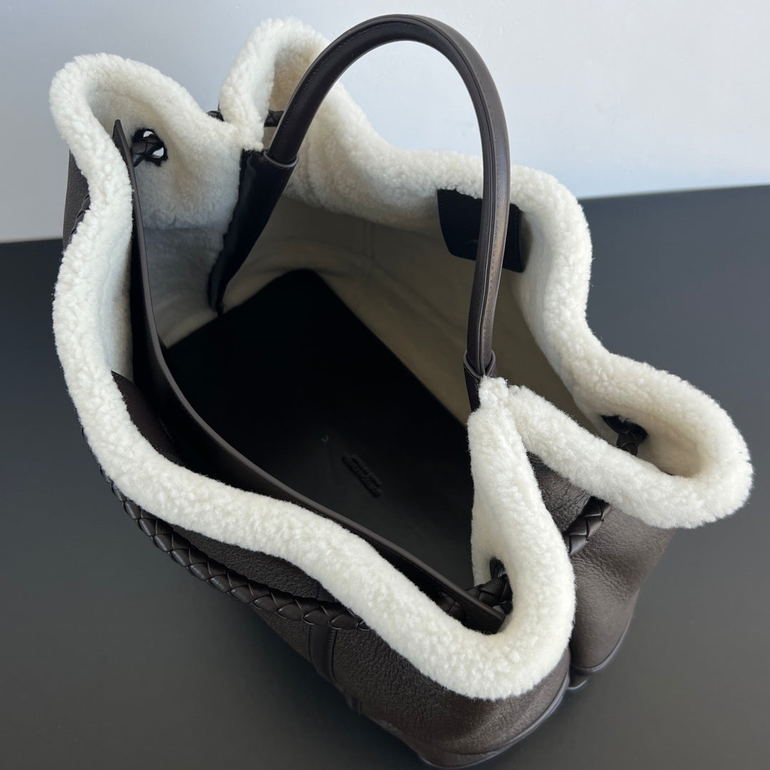 Bottega Veneta Andiamo Shearling Bag