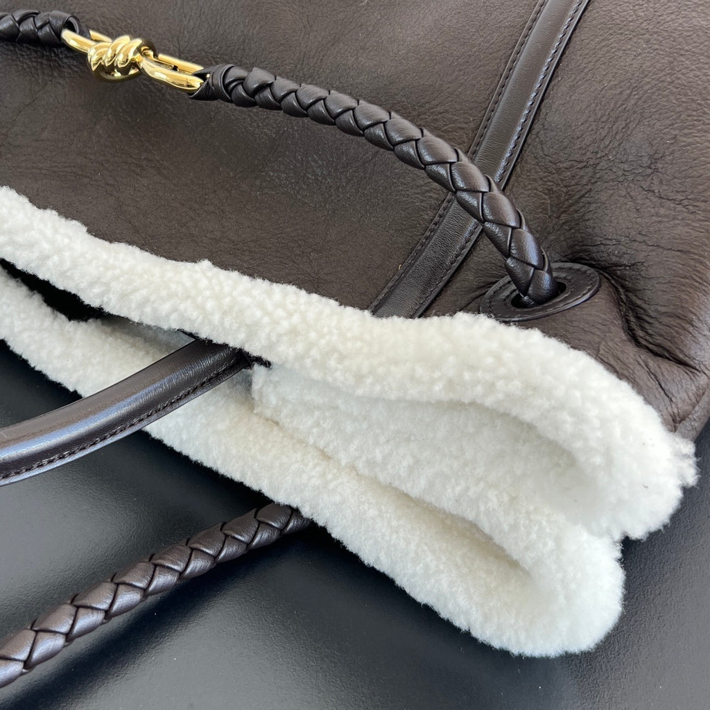 Bottega Veneta Andiamo Shearling Bag