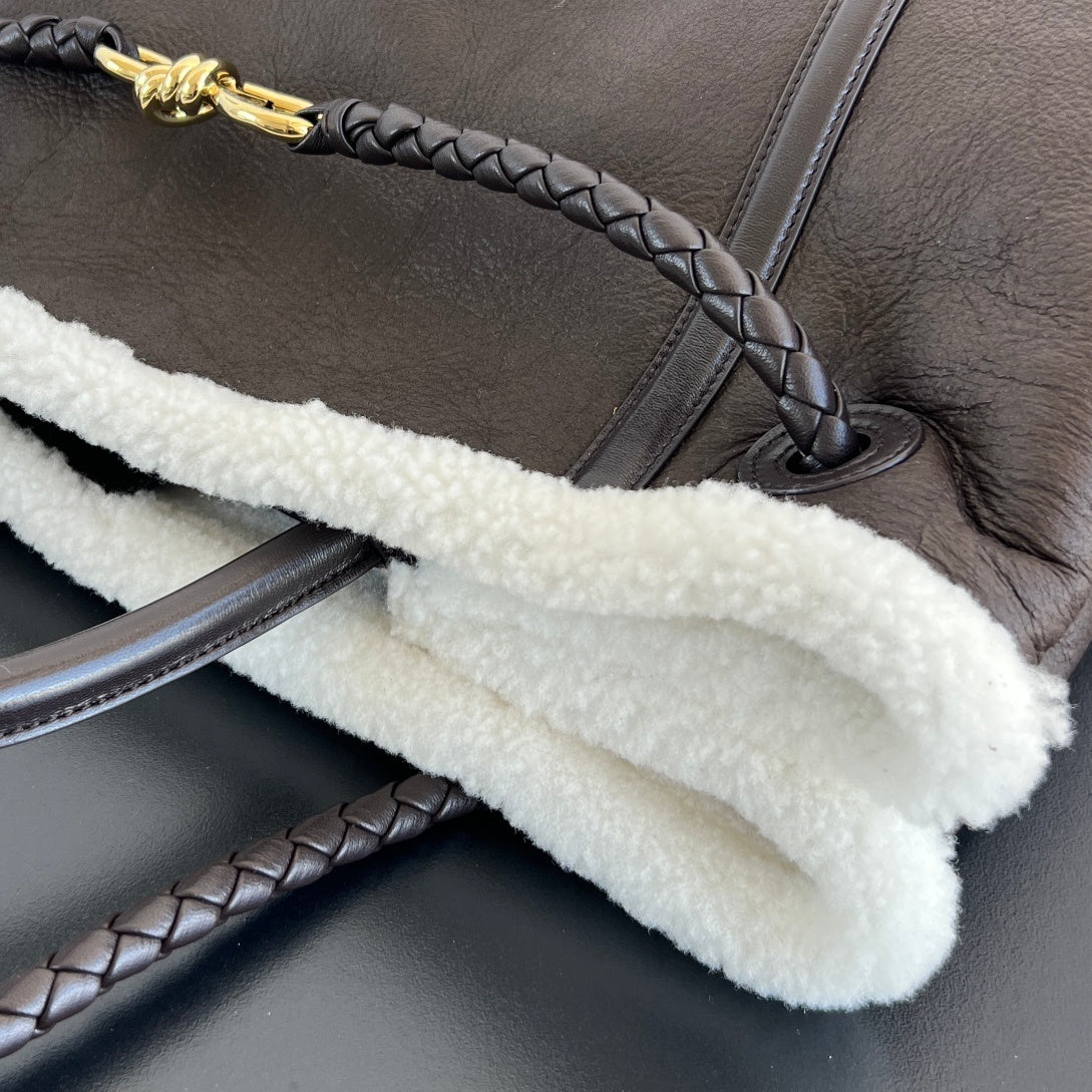 Bottega Veneta Andiamo Shearling Bag