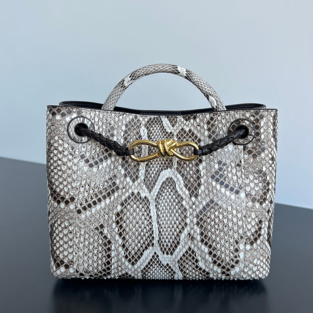Bottega Veneta Andiamo Snake Leather Bag