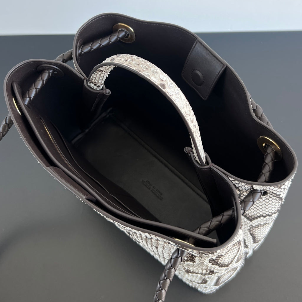 Bottega Veneta Andiamo Snake Leather Bag