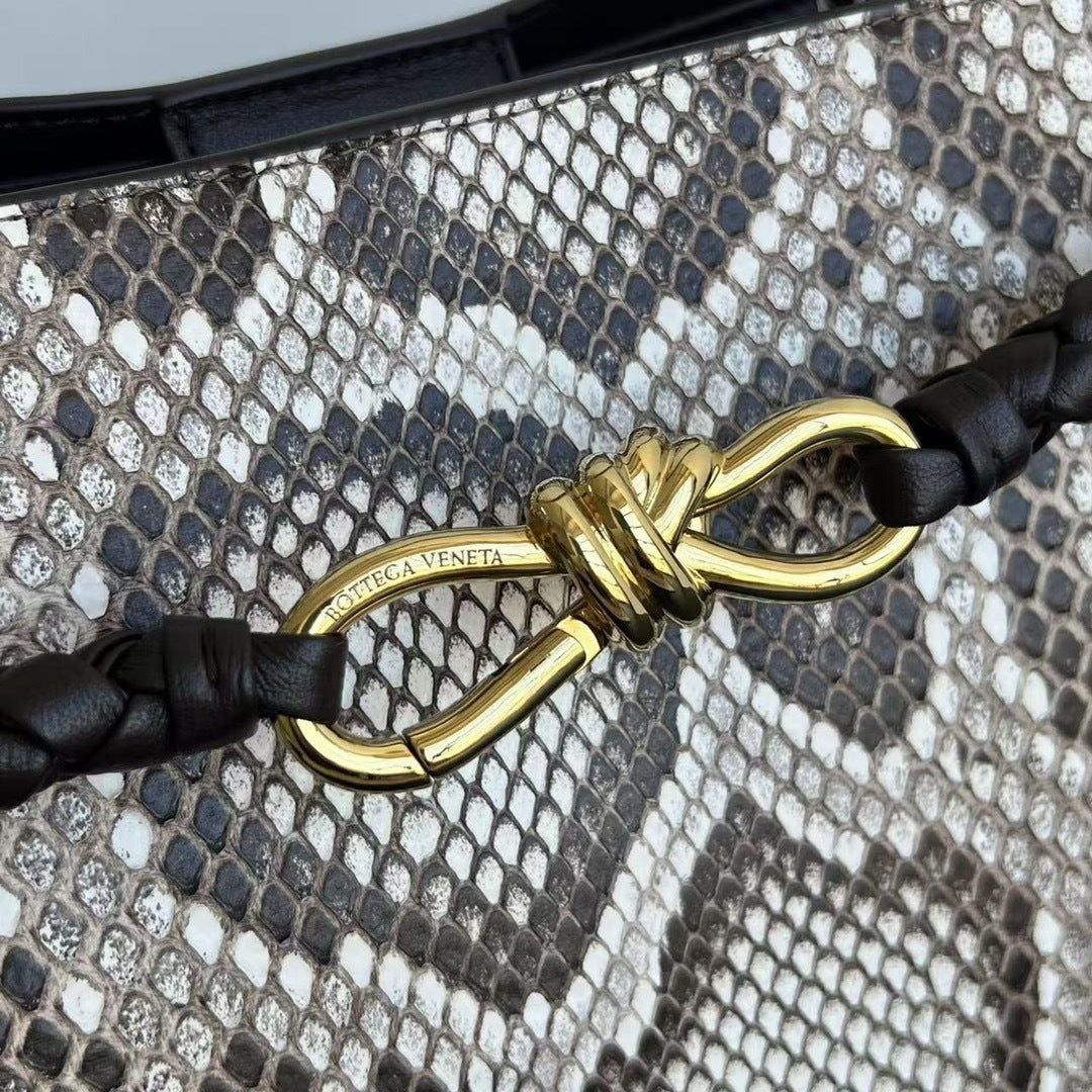 Bottega Veneta Andiamo Snake Leather Bag