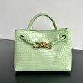 Bottega Veneta Andiamo Mini (Croc-Embossed Leather)