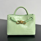 Bottega Veneta Andiamo Mini (Croc-Embossed Leather)