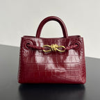 Bottega Veneta Andiamo Mini (Croc-Embossed Leather)