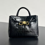 Bottega Veneta Andiamo Mini (Croc-Embossed Leather)