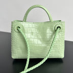 Bottega Veneta Andiamo Mini (Croc-Embossed Leather)