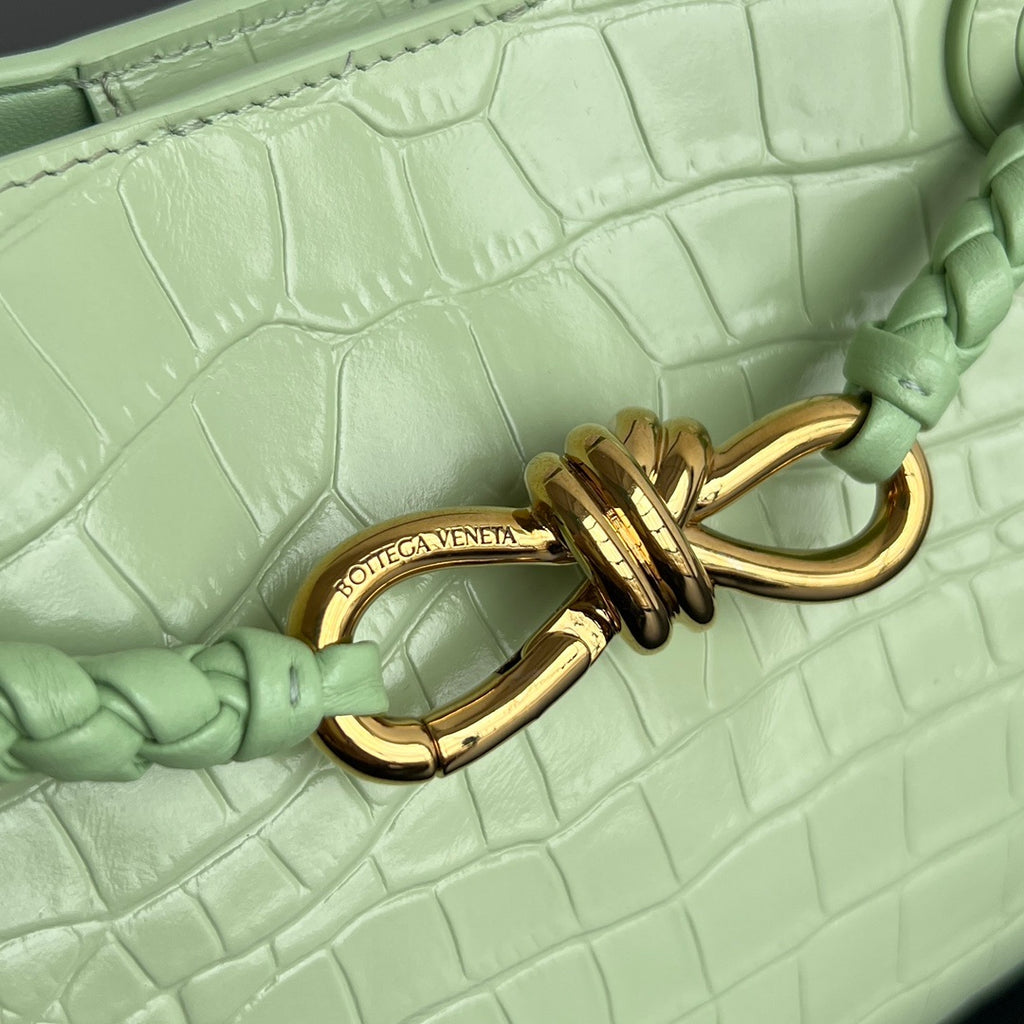 Bottega Veneta Andiamo Mini (Croc-Embossed Leather)
