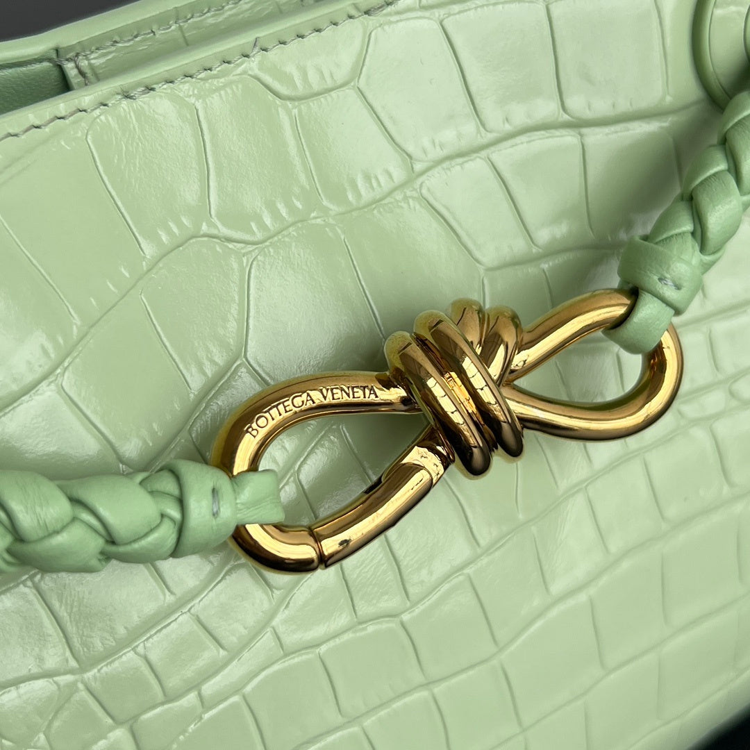 Bottega Veneta Andiamo Mini (Croc-Embossed Leather)