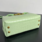 Bottega Veneta Andiamo Mini (Croc-Embossed Leather)