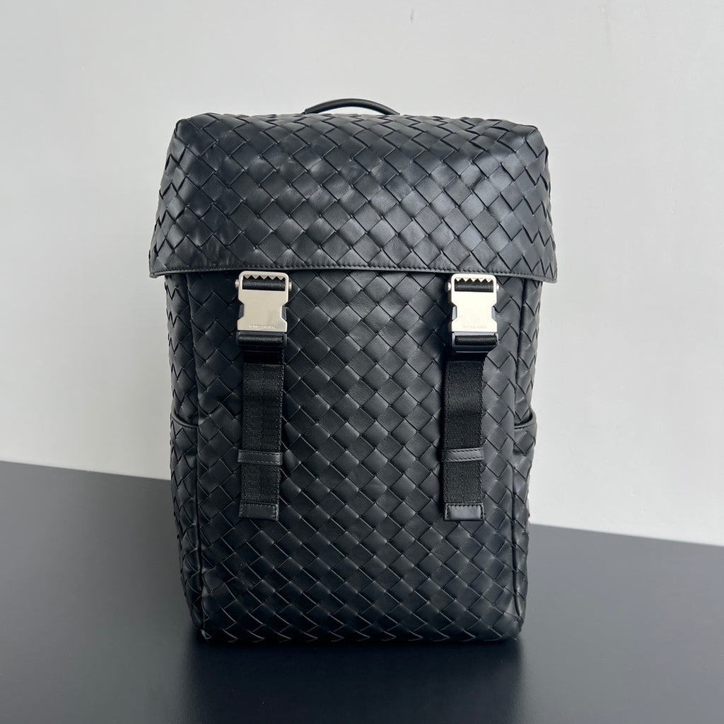 Bottega Veneta Intrecciato Flap Backpack