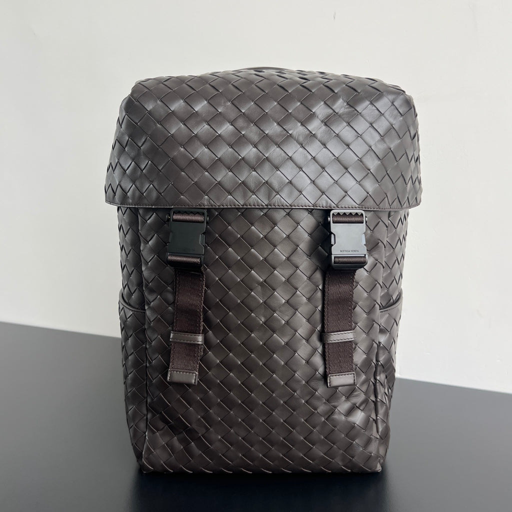 Bottega Veneta Intrecciato Flap Backpack