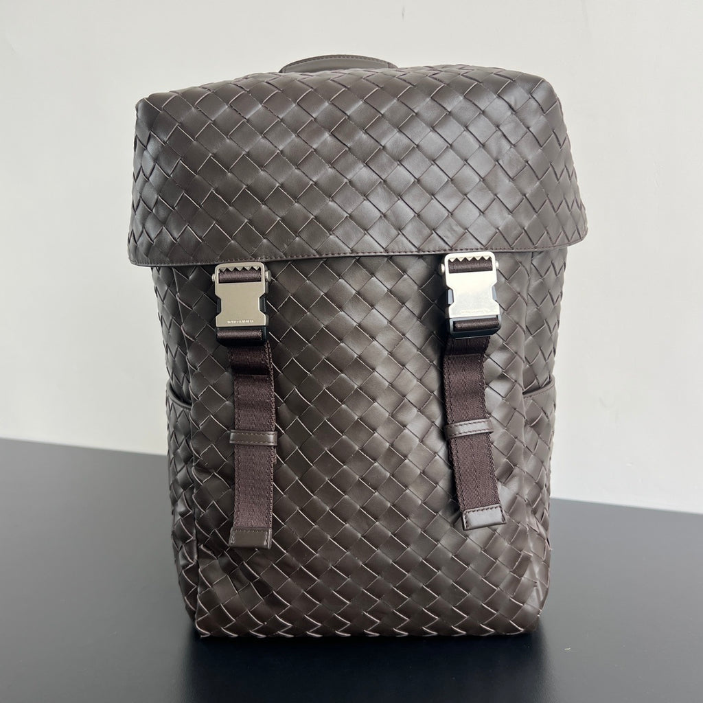 Bottega Veneta Intrecciato Flap Backpack