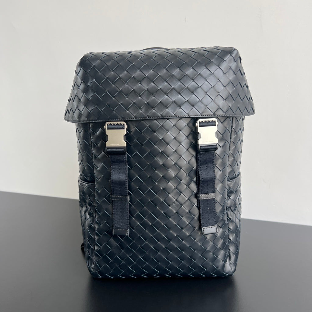 Bottega Veneta Intrecciato Flap Backpack