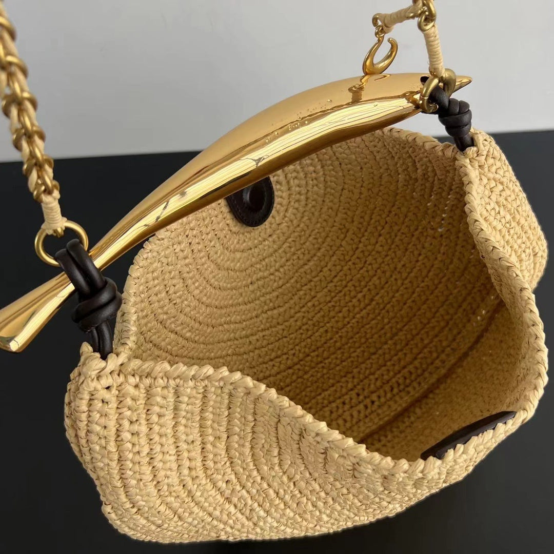 Bottega Veneta Raffia Sardine Bag