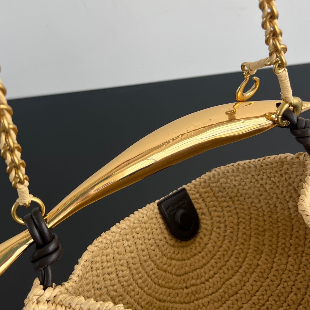 Bottega Veneta Raffia Sardine Bag